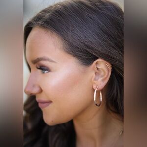 Sheila Fajl Petite Everybody’s Favorite Hoops Burnished Gold